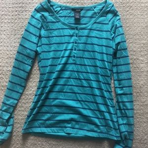 Oakley Long Sleeved T with Button Detail